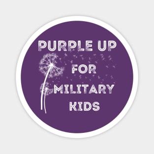 Purple Up For Military Kids Magnet